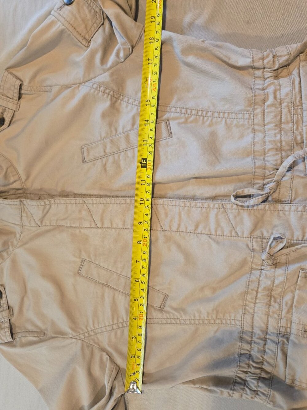 LOFT Tan Utility Jacket Safari Cargo Field Coat Size M NWOT - Picture 7 of 12